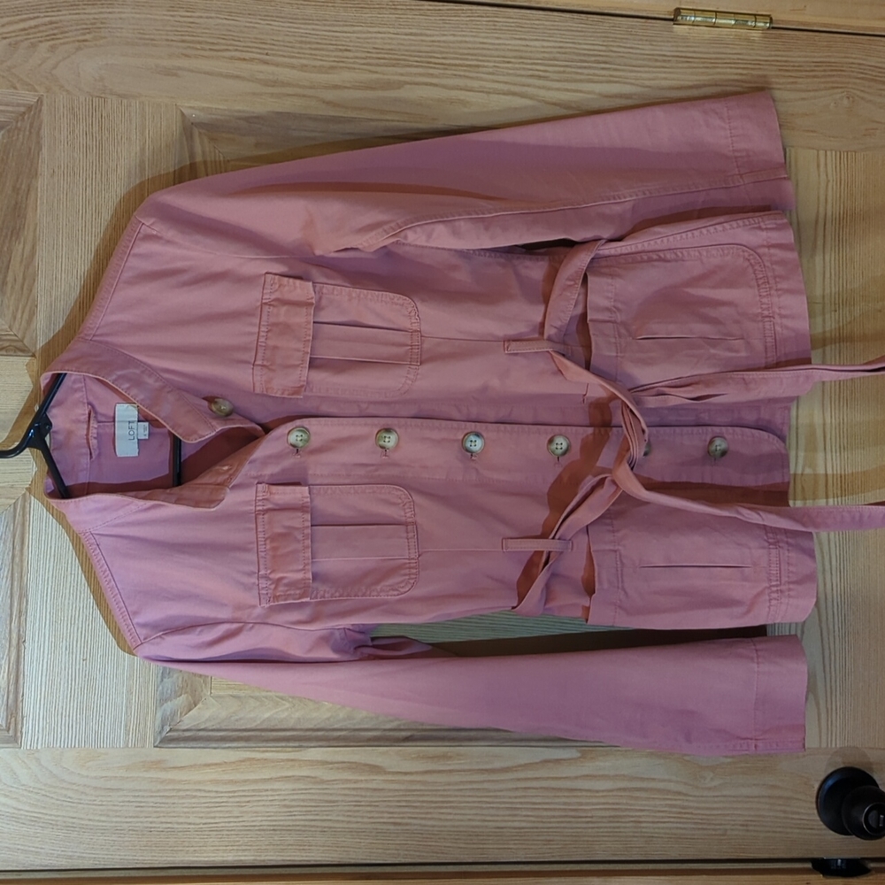 Loft canvas utility coat with tye belt small